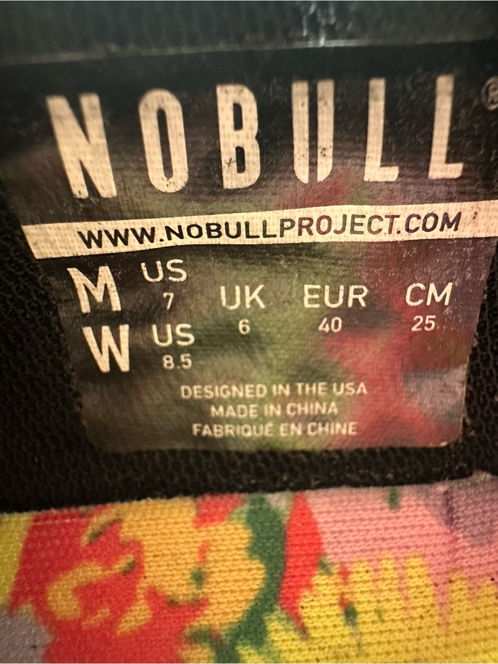 NOBULL Floral Trainer Shoes with 2 additional shoe laces included - Picture 14 of 16